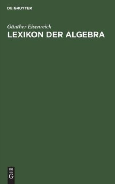 Lexikon Der Algebra