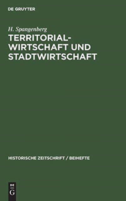 Territorial-Wirtschaft Und Stadtwirtschaft