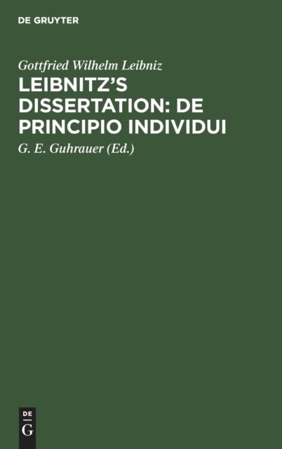 Leibnitz's Dissertation