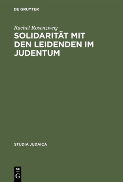 Solidaritat mit den Leidenden im Judentum