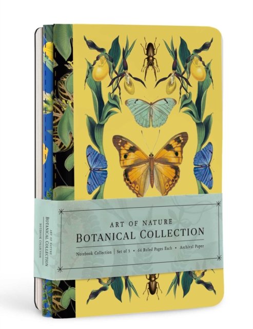 Art of Nature: Botanical Sewn Notebook Collection (Set of 3)