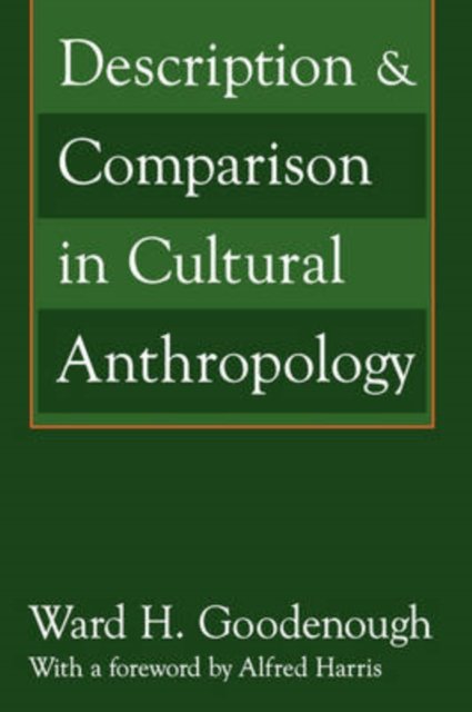 Description & Comparison in Cultural Anthropology