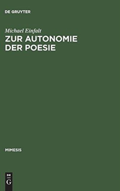 Zur Autonomie Der Poesie