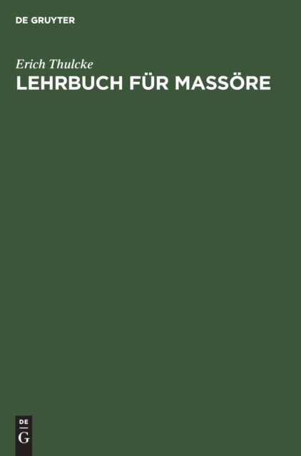 Lehrbuch Fur Massore
