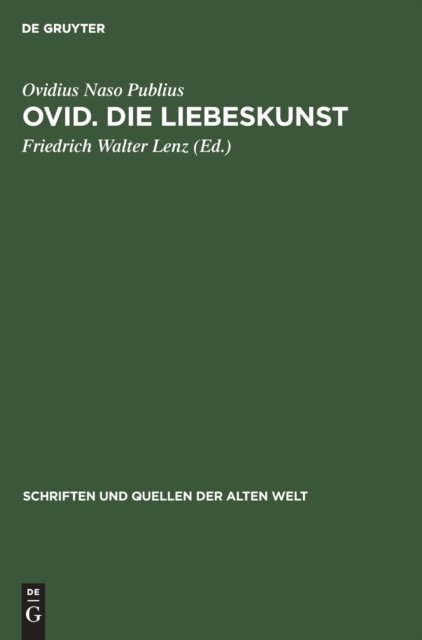 Ovid. Die Liebeskunst