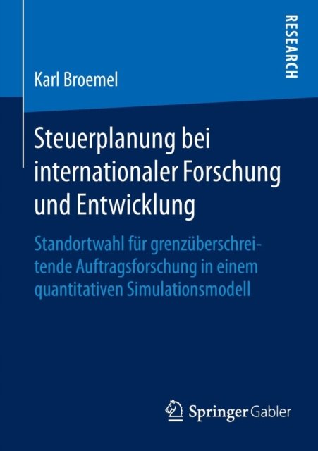 Steuerplanung bei internationaler Forschung und Entwicklung