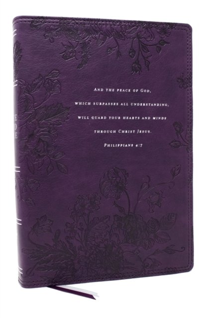 Peace of God Bible: Discover and Experience God''s Shalom Throughout the Bible (NKJV, Purple Leathersoft, Red Letter, Comfort Print)