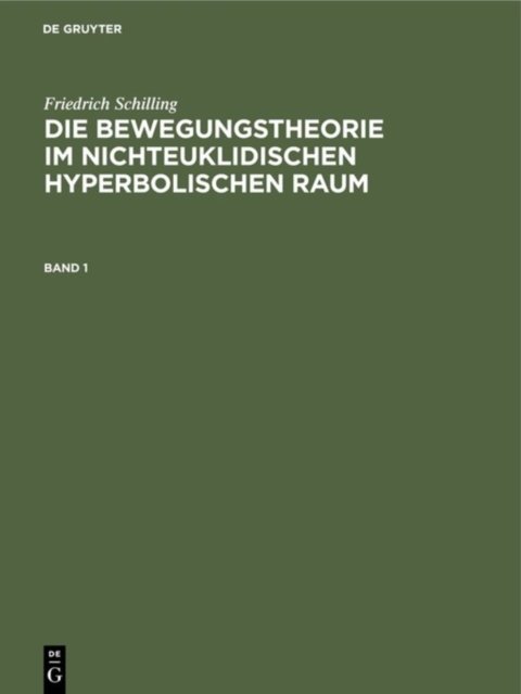 Die Bewegungstheorie im nichteuklidischen hyperbolischen Raum