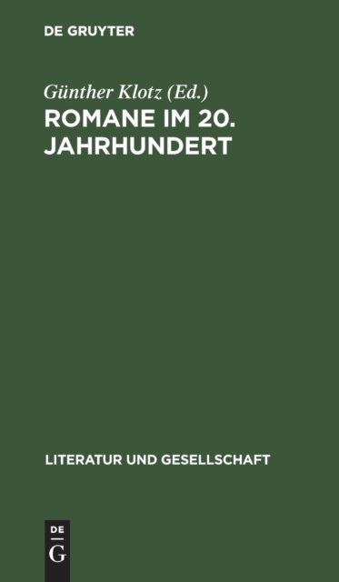 Romane Im 20. Jahrhundert