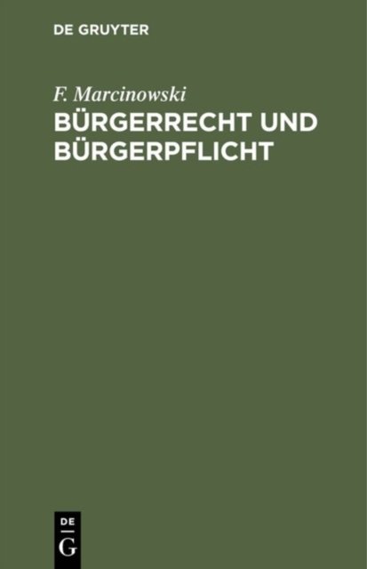 Burgerrecht und Burgerpflicht