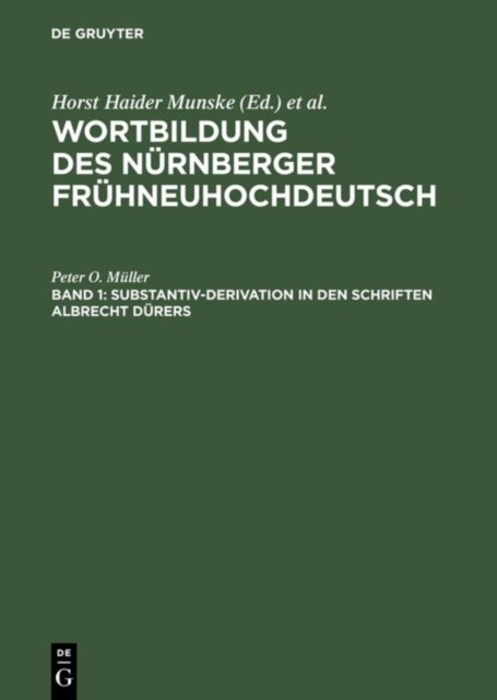 Substantiv-Derivation in Den Schriften Albrecht Durers