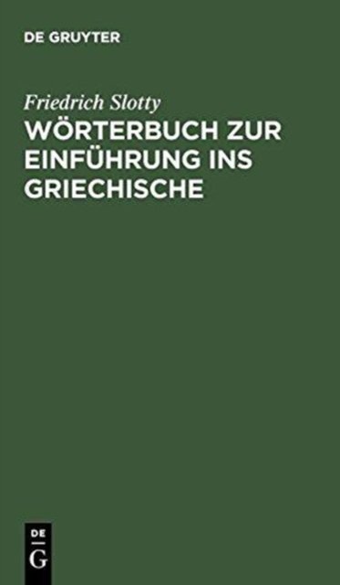 Worterbuch Zur Einfuhrung Ins Griechische