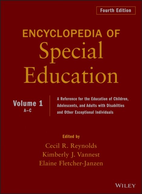 Encyclopedia of Special Education, Volume 1
