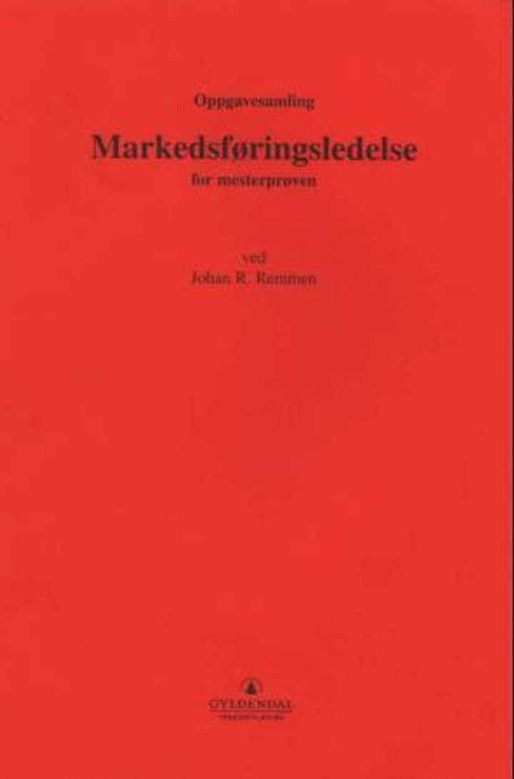 Markedsføringsledelse for mesterprøven - oppgavesamling