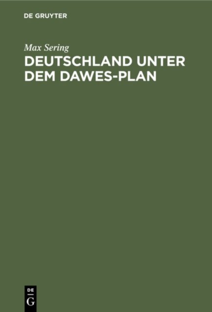 Deutschland Unter Dem Dawes-Plan