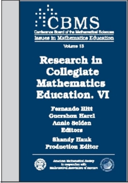 Research in Collegiate Mathematics Education VI