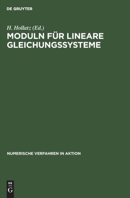 Moduln Fur Lineare Gleichungssysteme