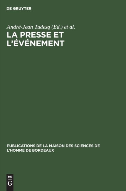 La Presse Et l'Evenement