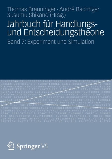 Jahrbuch fur Handlungs- und Entscheidungstheorie