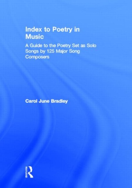Index to Poetry in Music