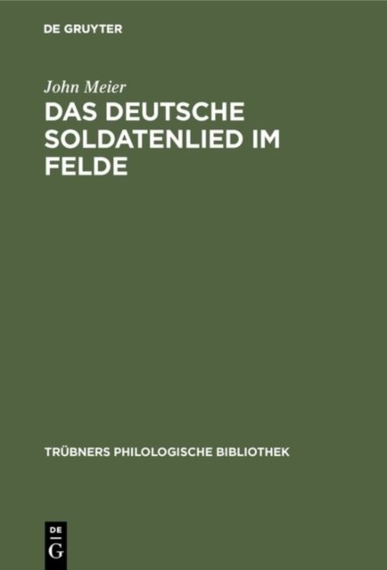 deutsche Soldatenlied im Felde