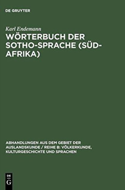 Worterbuch Der Sotho-Sprache (Sud-Afrika)