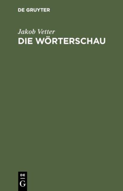 Die Worterschau