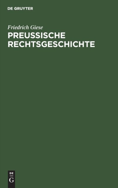 Preußische Rechtsgeschichte