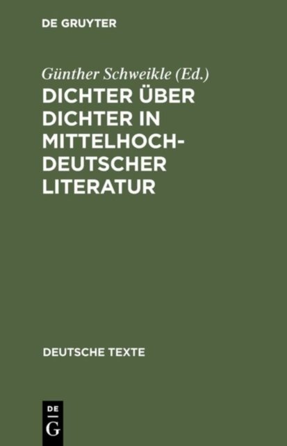 Dichter Uber Dichter in Mittelhochdeutscher Literatur