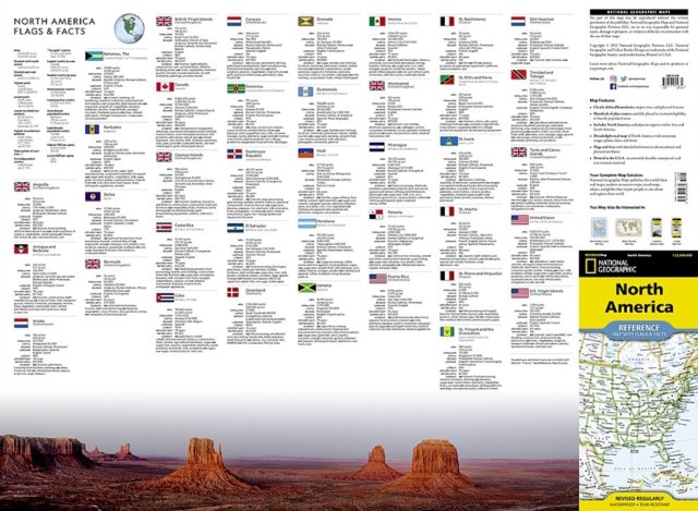 North America Reference Map (Folded)