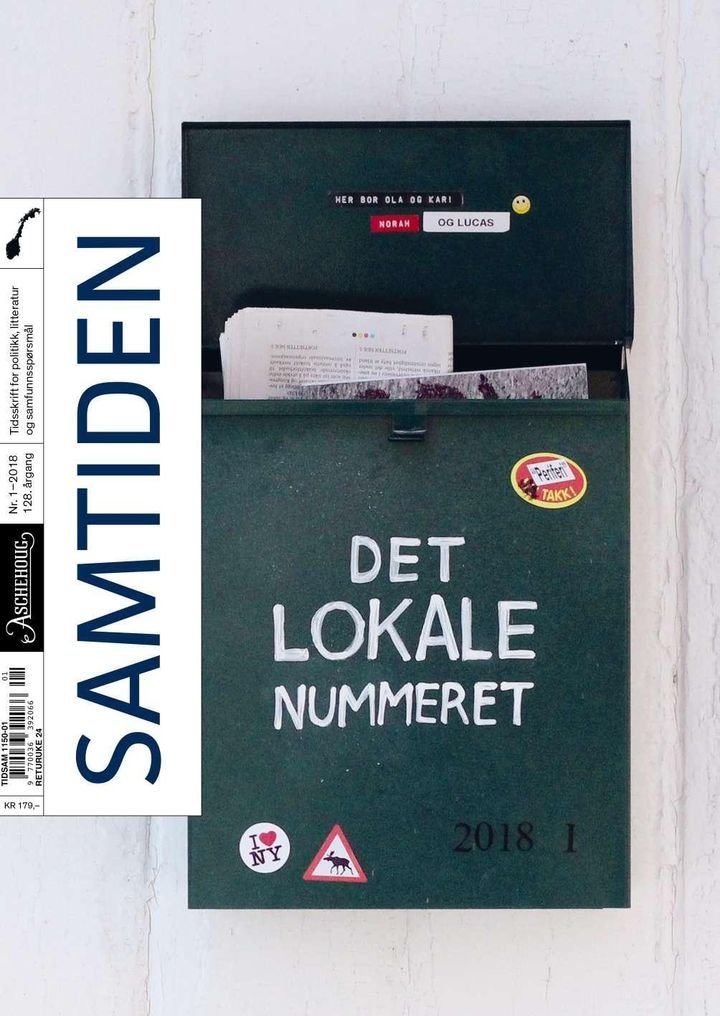Samtiden. Nr. 1 2018 - tidsskrift for politikk, litteratur og samfunnsspørsmål