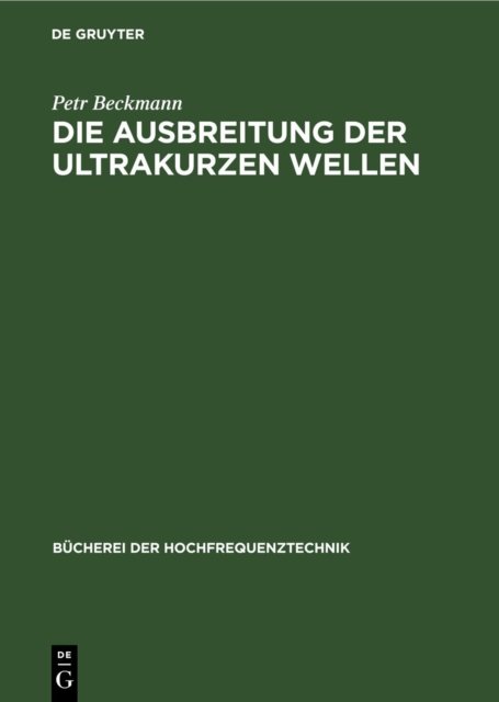 Ausbreitung der ultrakurzen Wellen