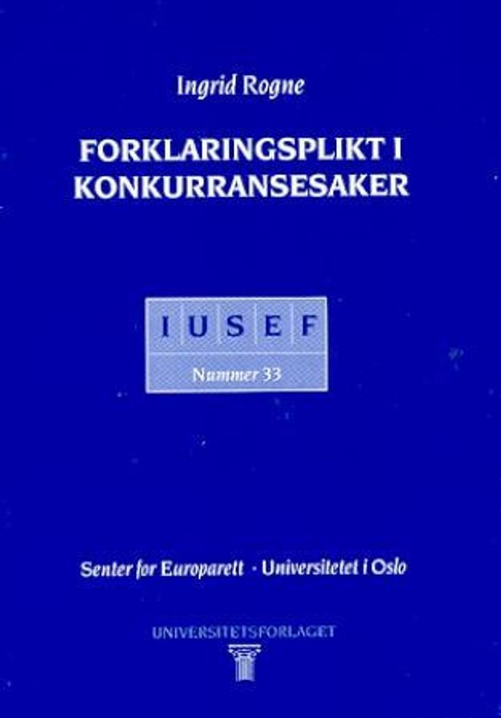 Forklaringsplikt i konkurransesaker