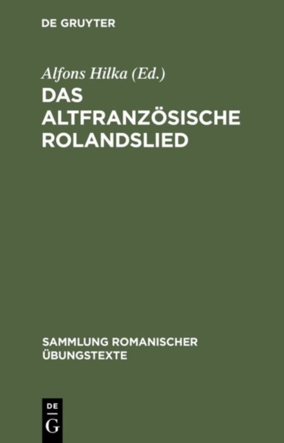 Das altfranzosische Rolandslied