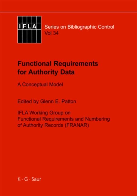 Functional Requirements for Authority Data