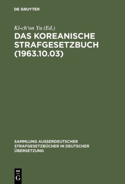 koreanische Strafgesetzbuch (1963.10.03)