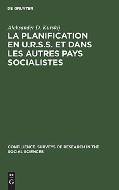 La planification en U.R.S.S. et dans les autres pays socialistes