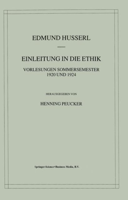 Einleitung in die Ethik
