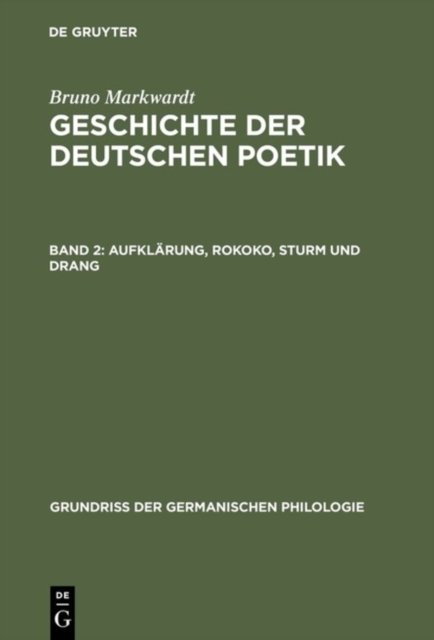 Aufklärung, Rokoko, Sturm und Drang