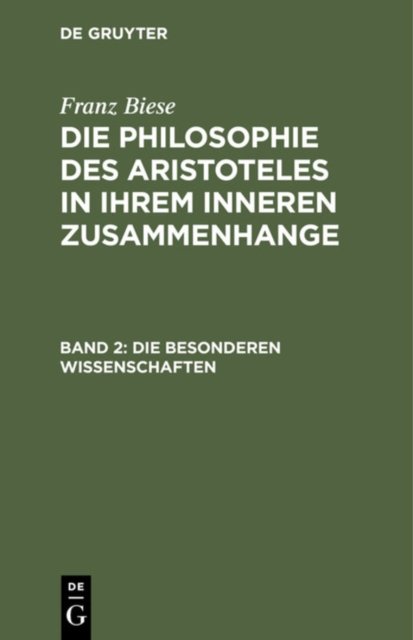besonderen Wissenschaften