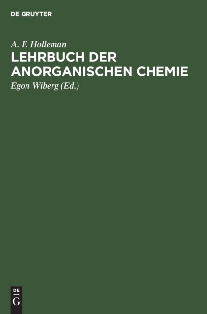 Lehrbuch Der Anorganischen Chemie