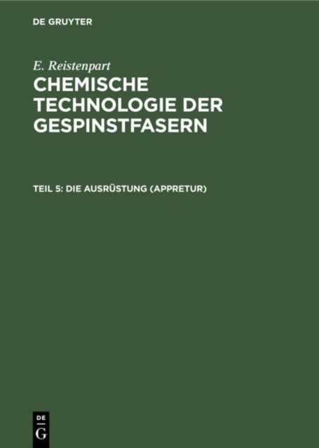 Die Ausrustung (Appretur)