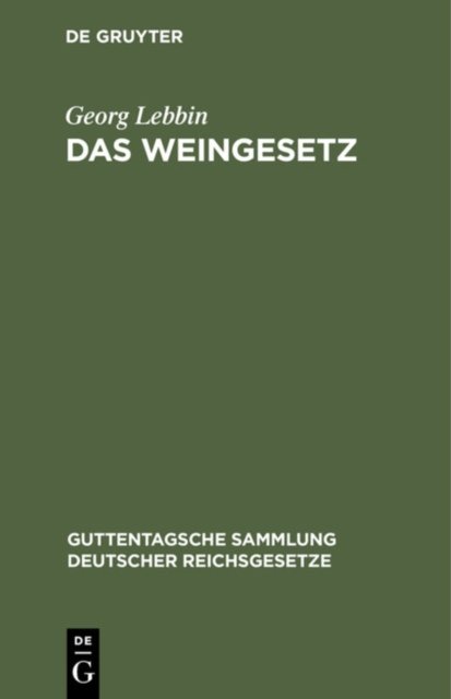 Das Weingesetz