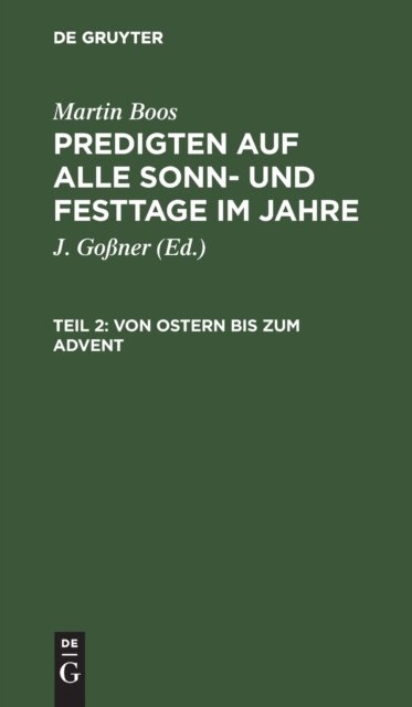 Von Ostern bis zum Advent