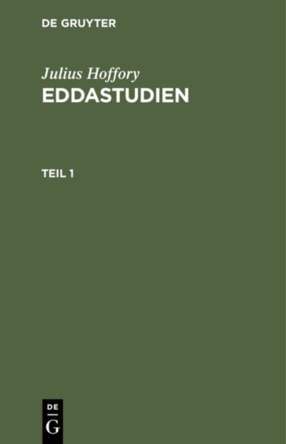 Eddastudien. Teil 1