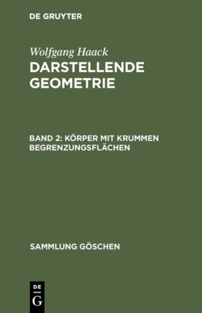Korper mit krummen Begrenzungsflachen