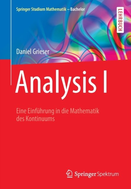 Analysis I