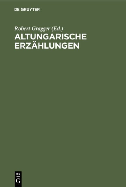 Altungarische Erzahlungen