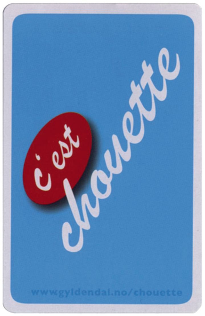 C'est chouette. Språkkort