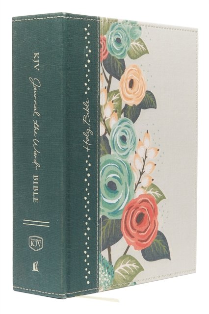 KJV Large Print Bible, Journal the Word: Reflect, Journal or Create Art Next to Your Favorite Verses (Green Cloth Over Board, Red Letter: King James Version)
